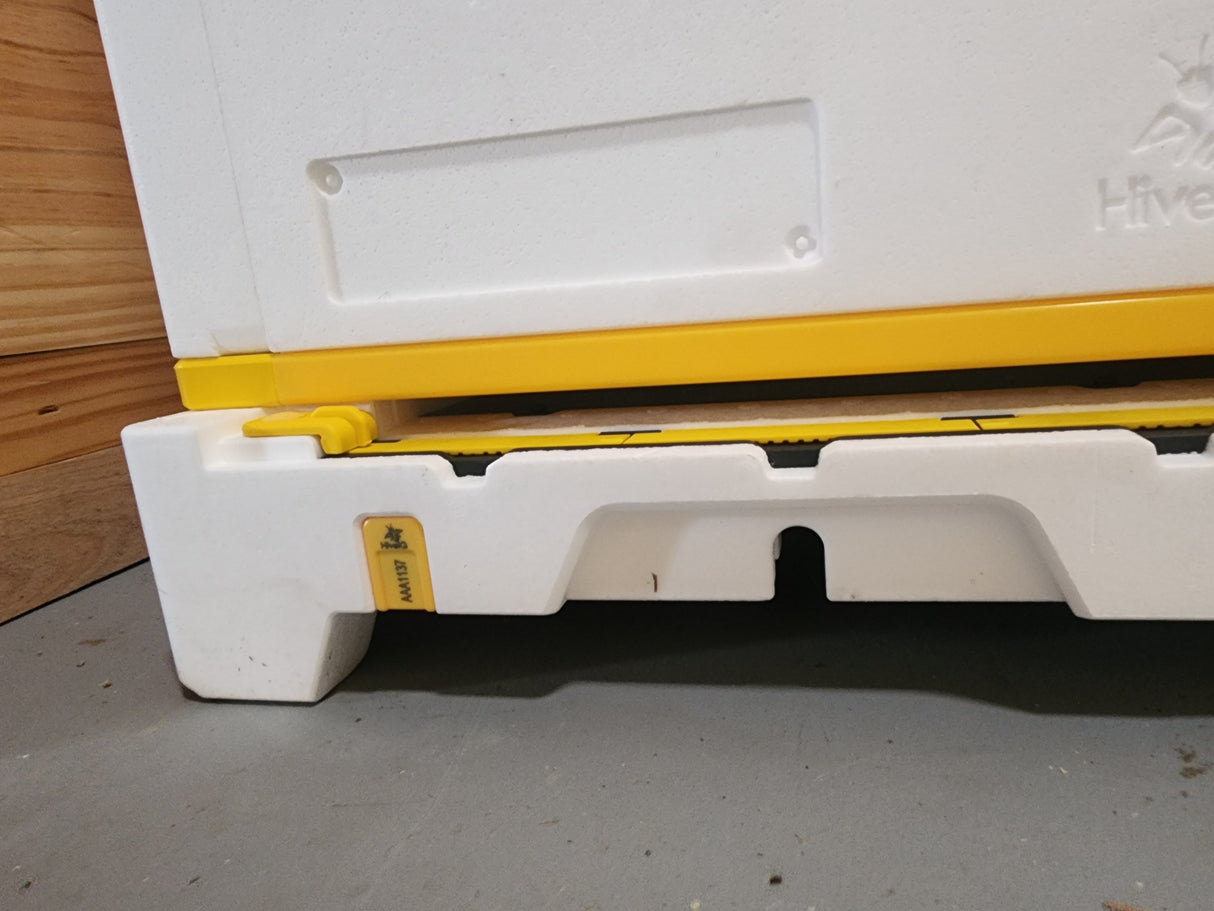 Multi-Function Hive Entrance, both restrictive for robbing and mice.