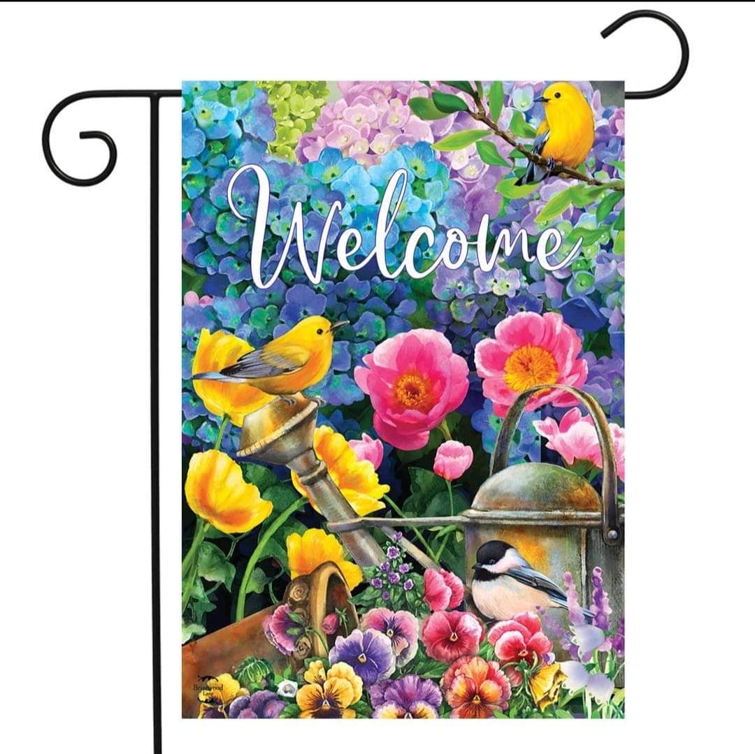 Welcome Springtime Garden Flag