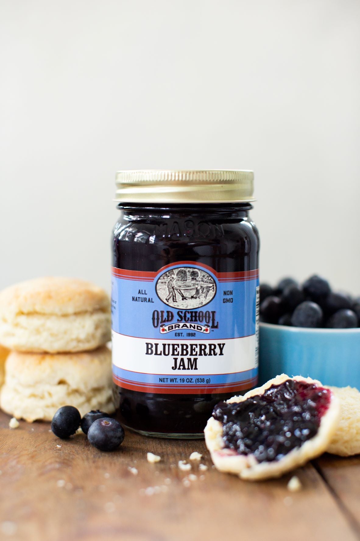 Blueberry Jam 18oz Jar