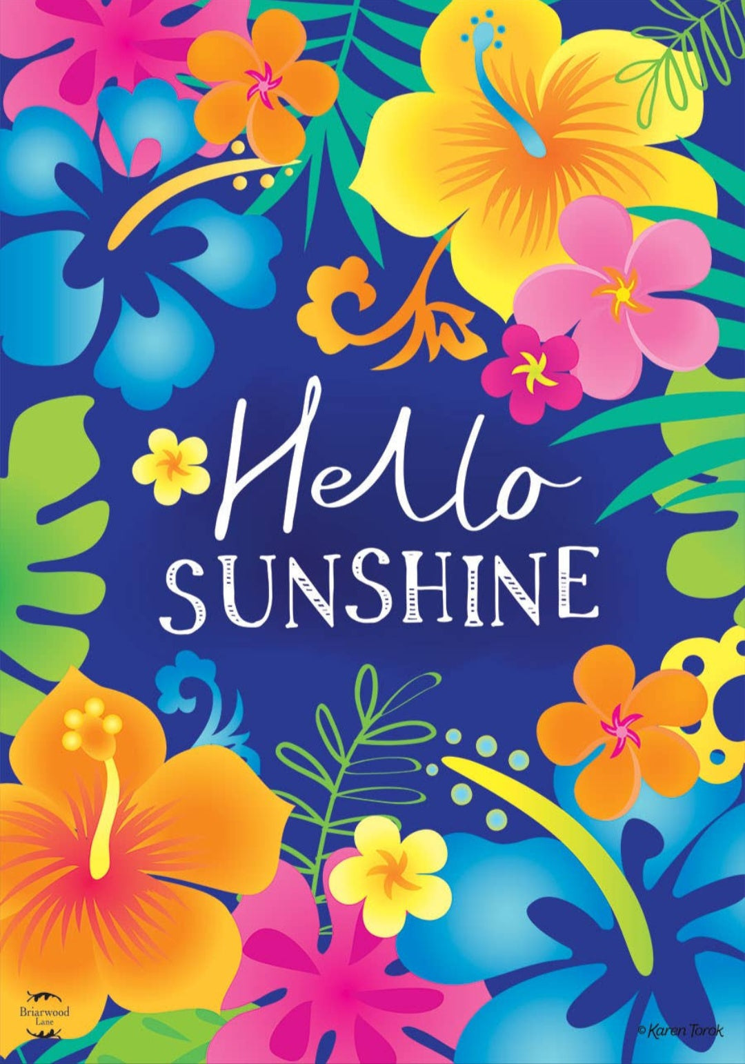 Hello Sunshine Garden Flag