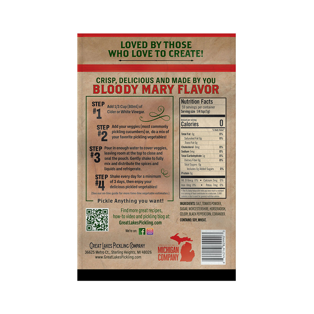 Bloody Mary Pickling Pouch