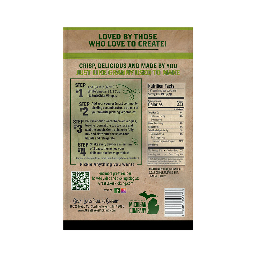 Bread & Butter Pickling Pouch