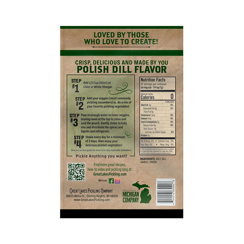 Polish Dill Pickling Pouch