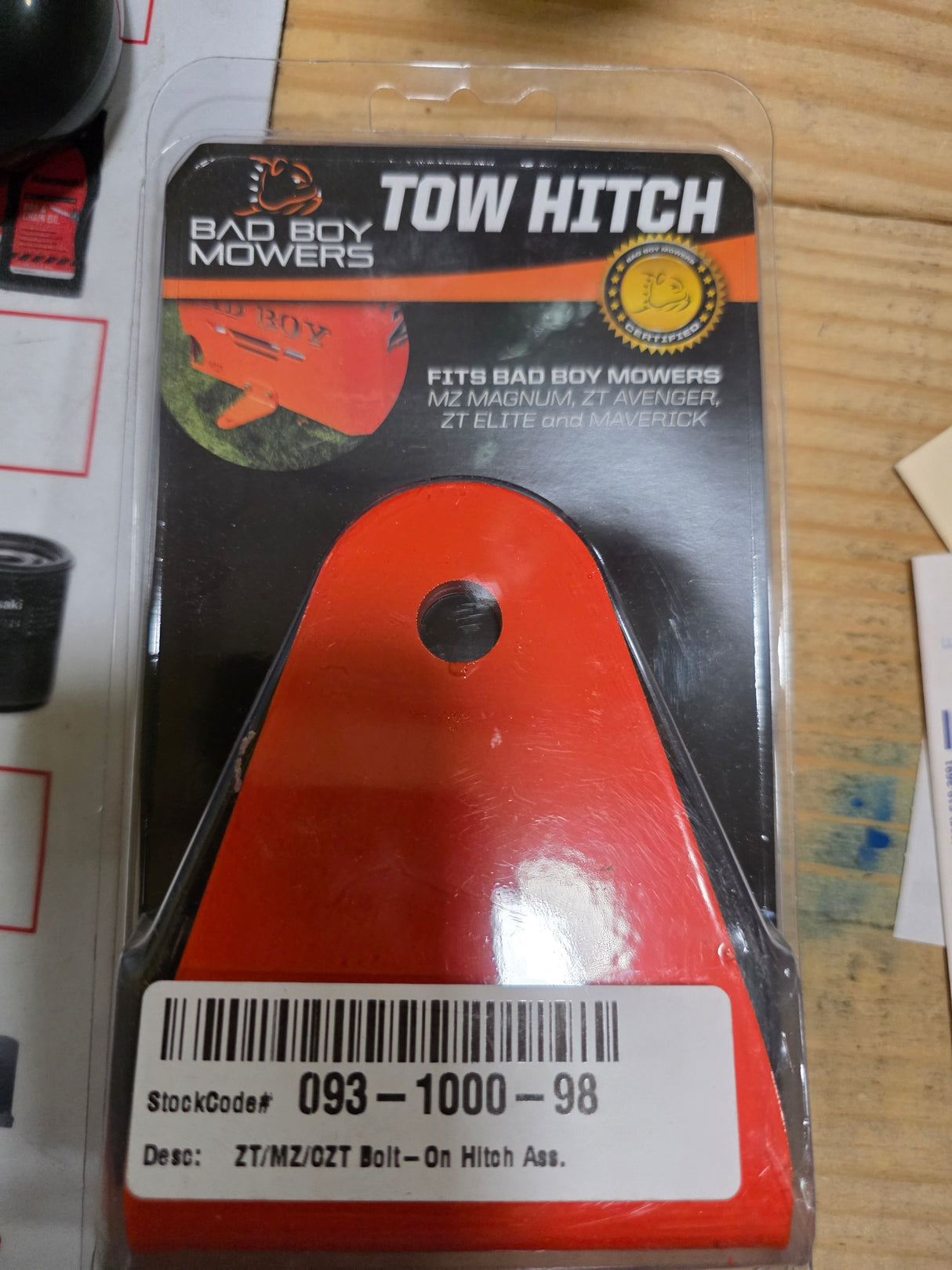 Bad Boy Mowers ZT/MZ/CZT Bolt-On Hitch Assembly