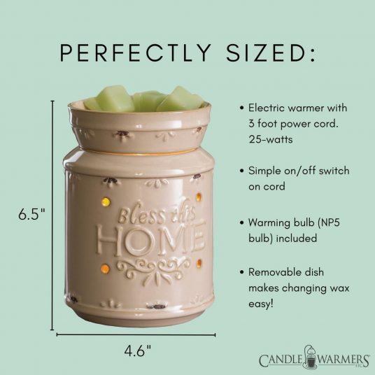 Bless this Home Large Wax Warmer