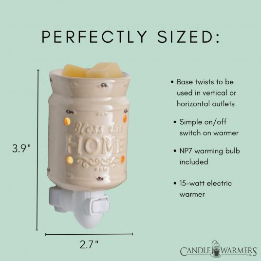 Bless this Home Small Pluggable Wax Warmer