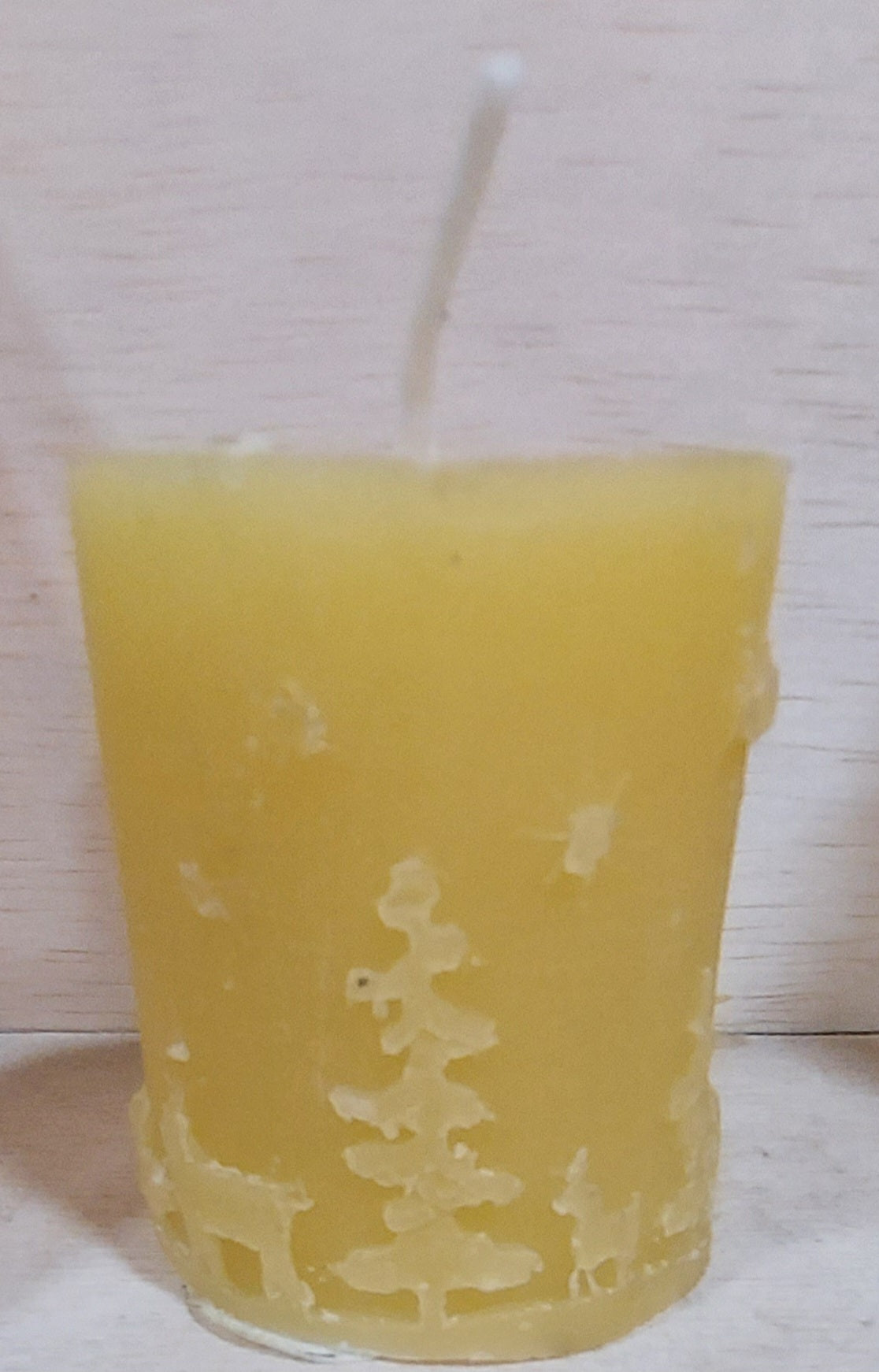 Reindeer and Tree BEESWAX CANDLE