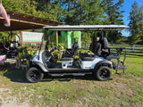 2025 White ActivEV Pulse 6 Seater Lifted Golf Cart LSV