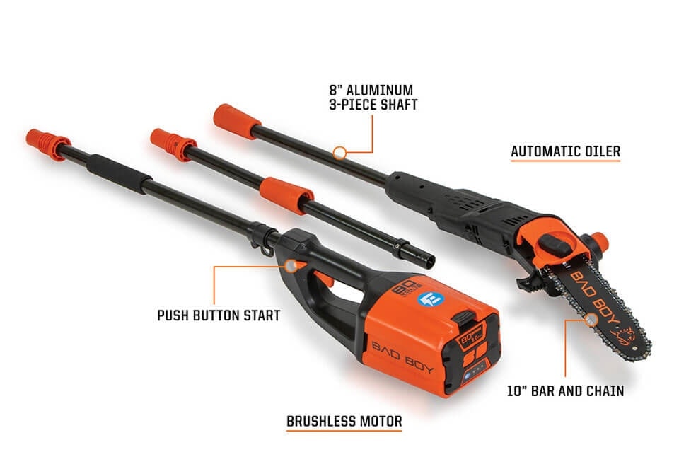 10 in. Pole Saw - Bad Boy Battery Powered