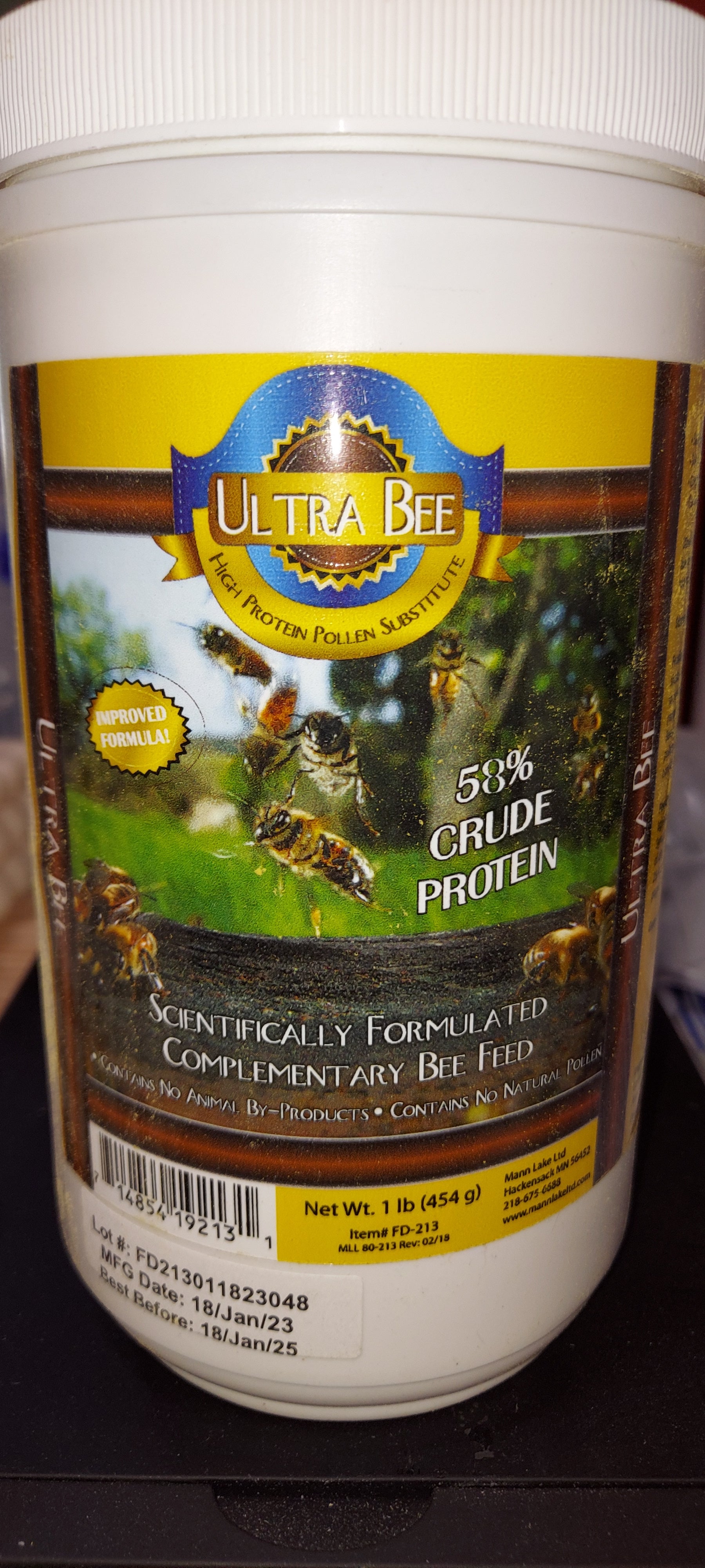Ultra Bee Dry Pollen Substitute - 0