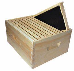 Assembled 9 5/8" Deep Hive Kit with wax coated plastic foundation and assembled frames